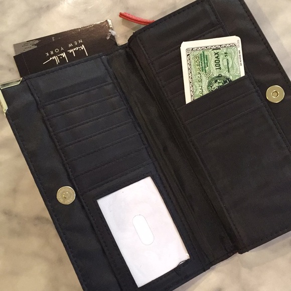 Nicole Miller Patricia Rustic Orange Wallet/New - Picture 4 of 6